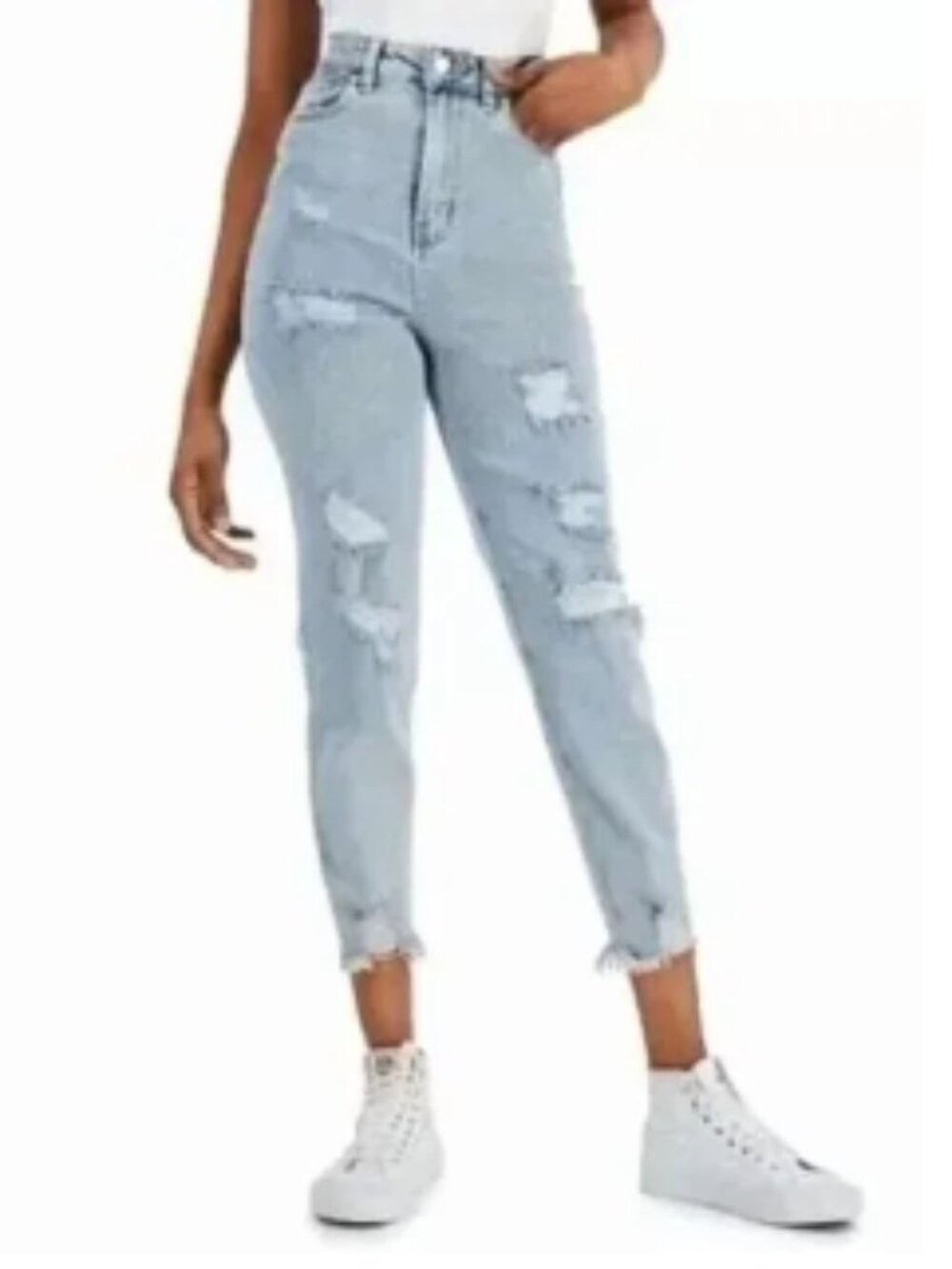 BNWT TINSELTOWN distressed denim jeans (Jr. 9)